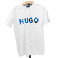 Tricou HALF-BLUE Alb