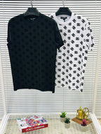 Tricou MONOGRAM Alb